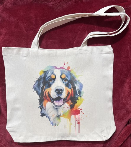 Bernese mountain dog tote bag - mountain,