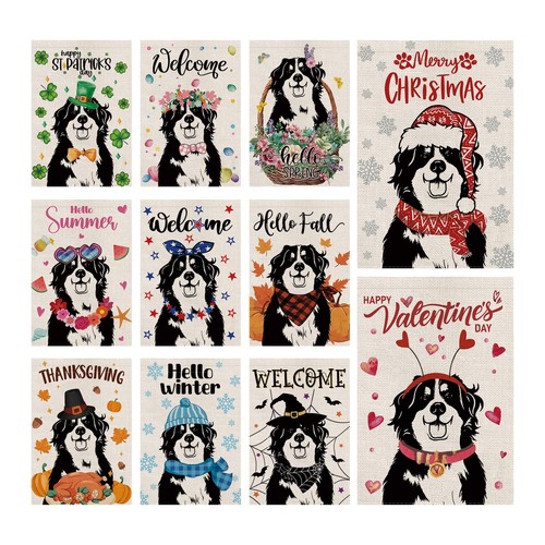 Seasonal garden flags - garden,