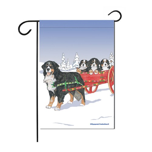 Bernese mountain dog garden - bernese,